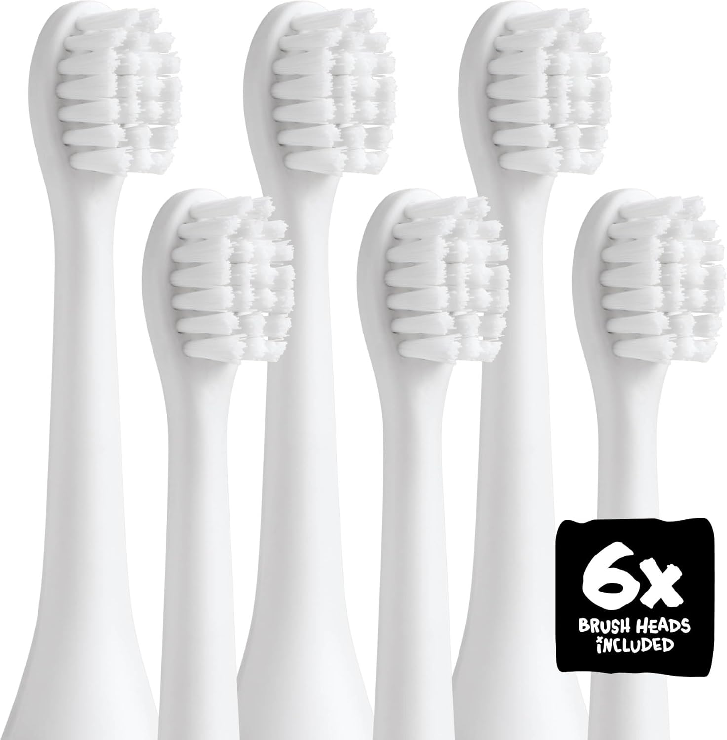Kids Electric Toothbrush Replacement Heads – 6 Pack - Soft Bristles Brush Heads for Gentle Care, 18 Months Supply