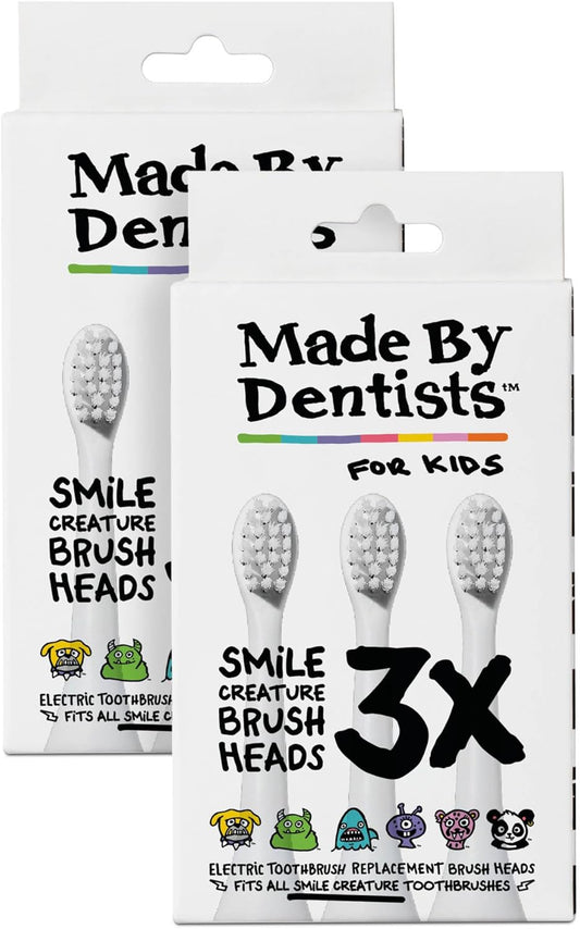 Kids Electric Toothbrush Replacement Heads – 6 Pack - Soft Bristles Brush Heads for Gentle Care, 18 Months Supply